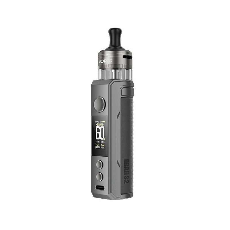 Drag S2 MTL Edition Pod Mod - Voopoo-Gray Metal - Catalogo - SvapoMagic