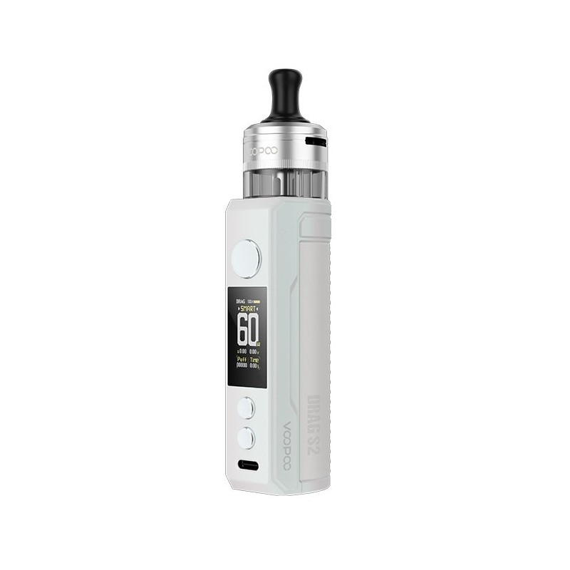 Drag S2 MTL Edition Pod Mod - Voopoo-Pearl White - Catalogo - SvapoMagic