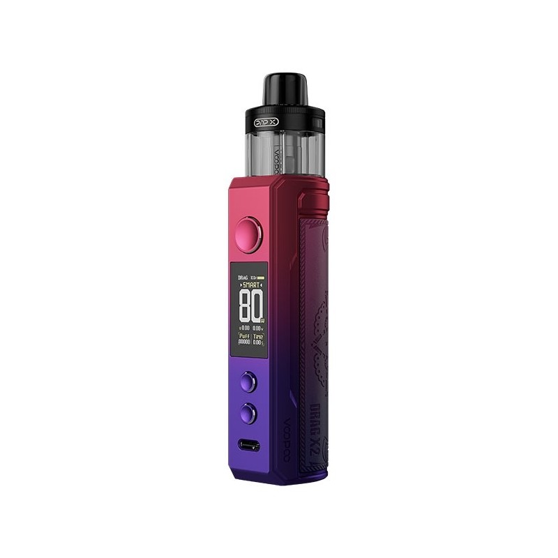 Drag X2 Pod Mod - Voopoo-Modern Red - Catalogo - SvapoMagic
