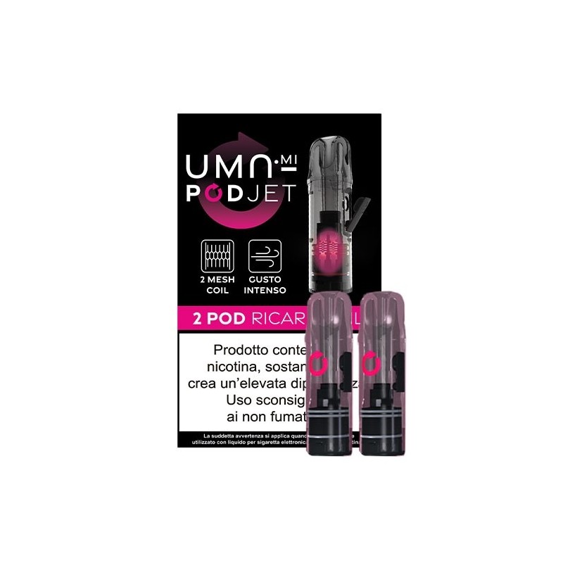 Pod di Ricambio Jet Uma Open Pod 0,9ohm - 2 Pezzi - UMA.mi - Catalogo - SvapoMagic